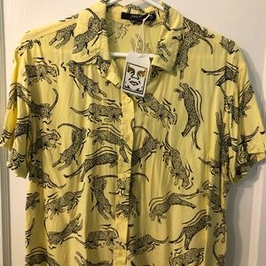 OBEY jaguar relaxed button-up